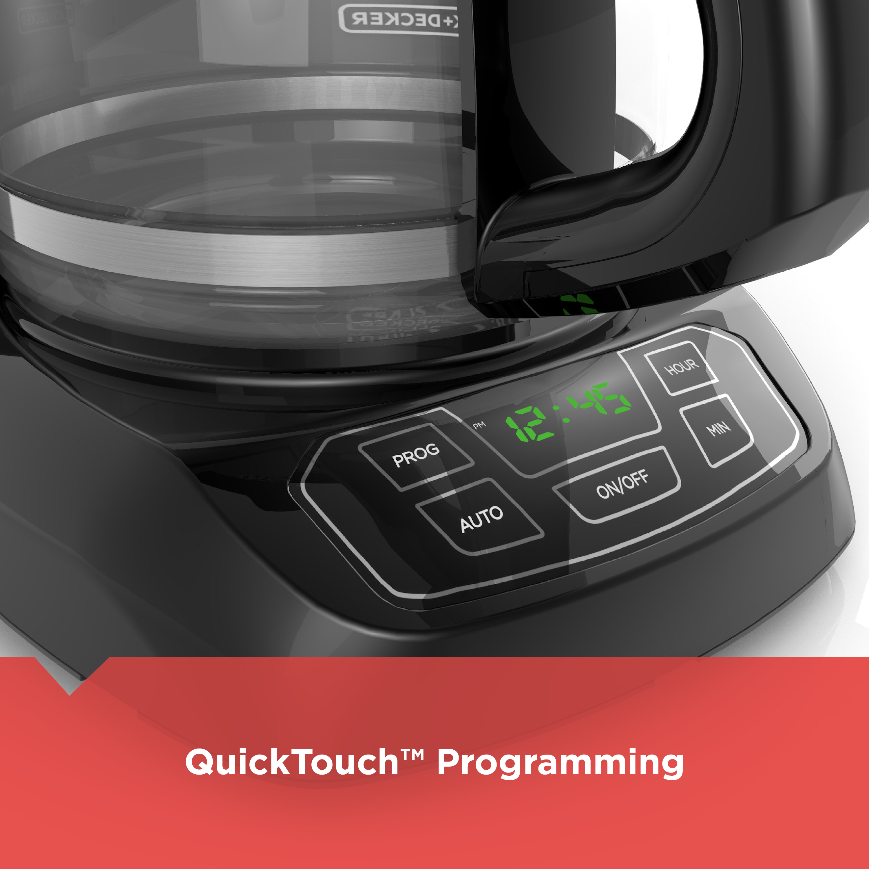 12 Cup Programmable Coffeemaker Black